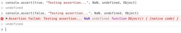 console.assert...testing assertion.