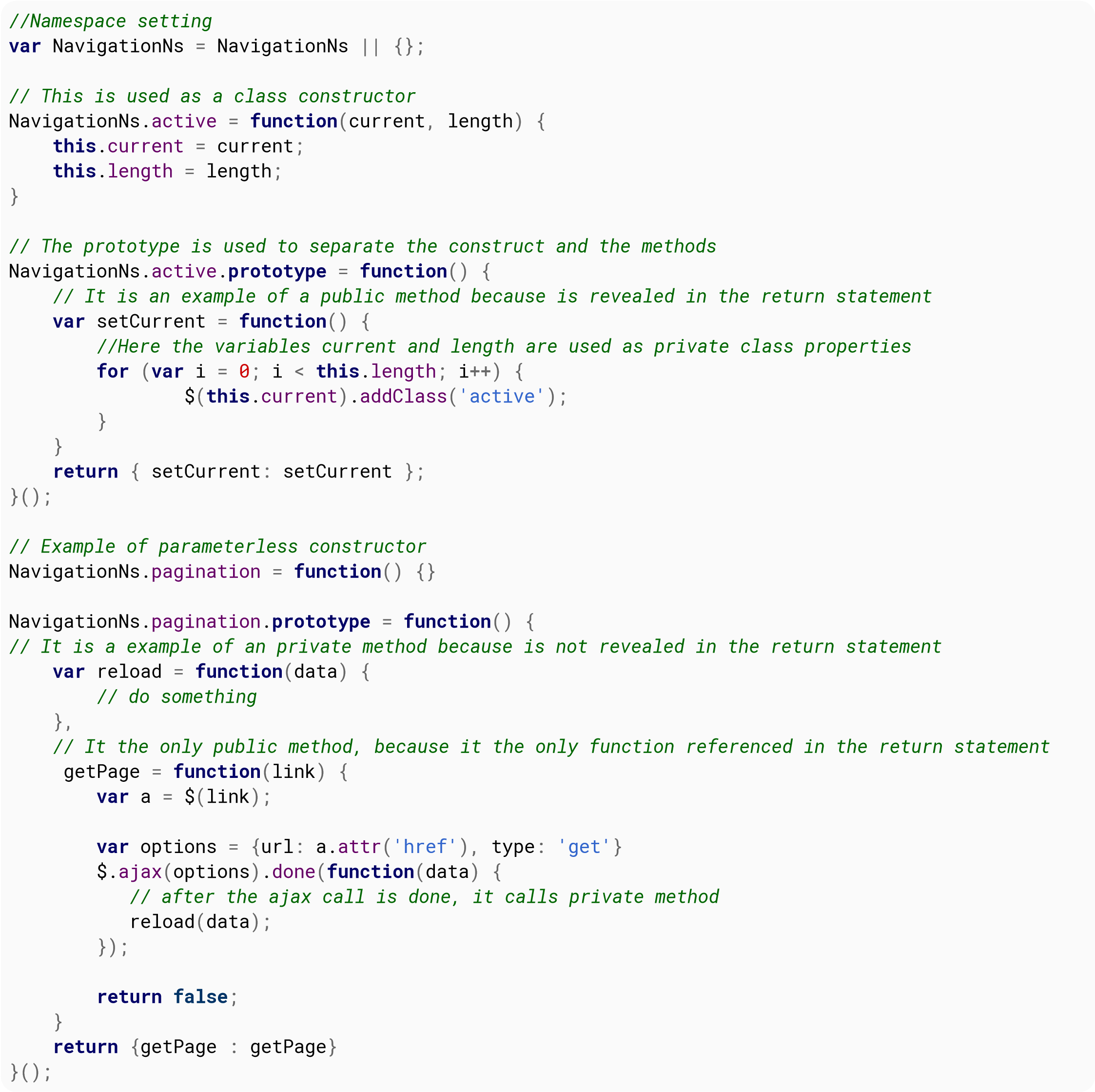 JavaScript Function example